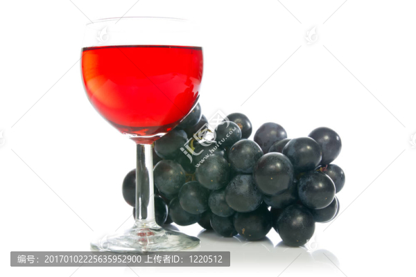 紅酒配葡萄