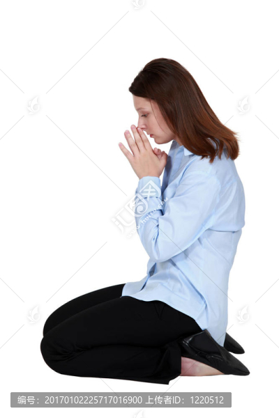 女人祈禱