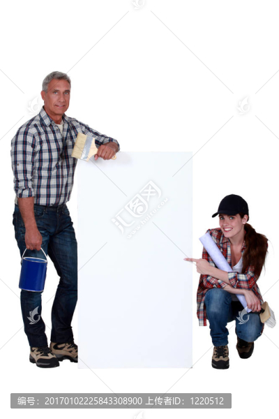 父親和女兒做DIY