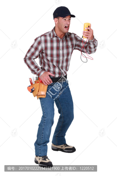 憤怒的人看伏特計