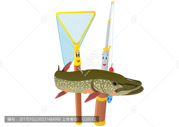 魚竿；網(wǎng)和派克