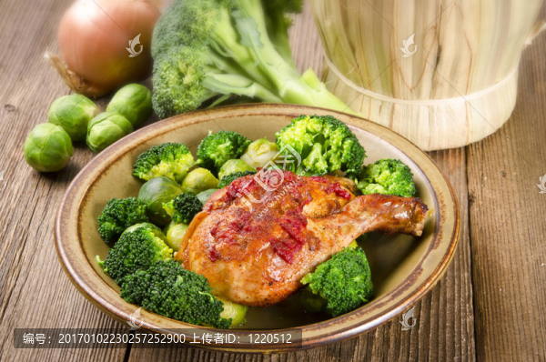 蔬菜雞腿