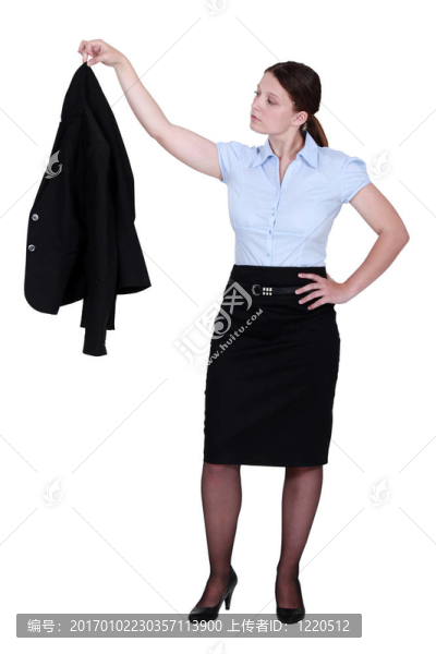穿夾克的女人
