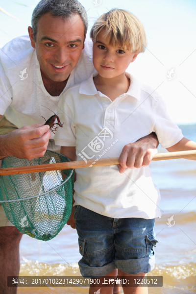 父子釣魚