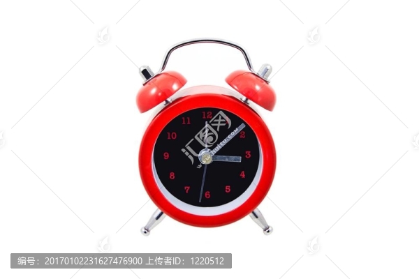 白色的紅色時鐘