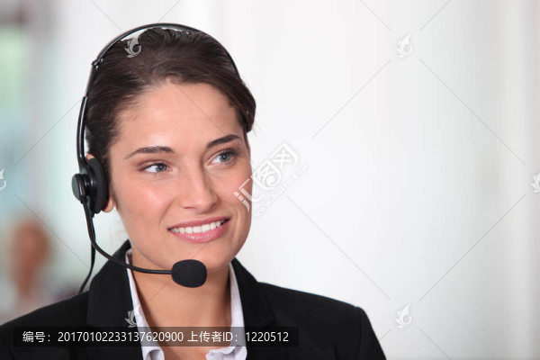 顧客服務(wù)女人微笑