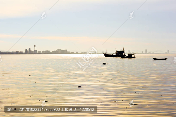 船在海上航行