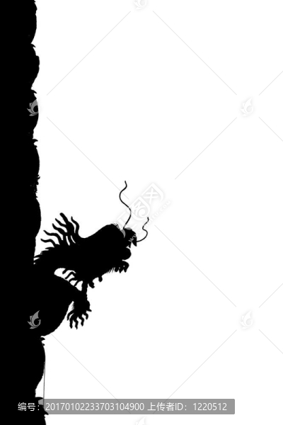 龍的剪影