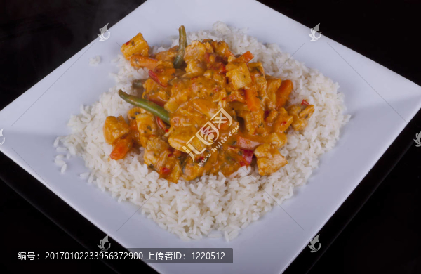 泰式紅咖喱雞配Rice