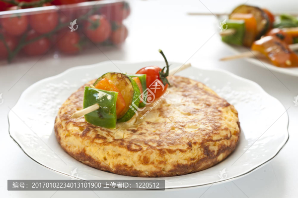 烤蔬菜串煎蛋