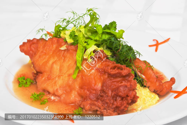 鮭魚煎餅配燴飯