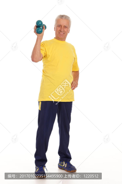老人與白色的啞鈴