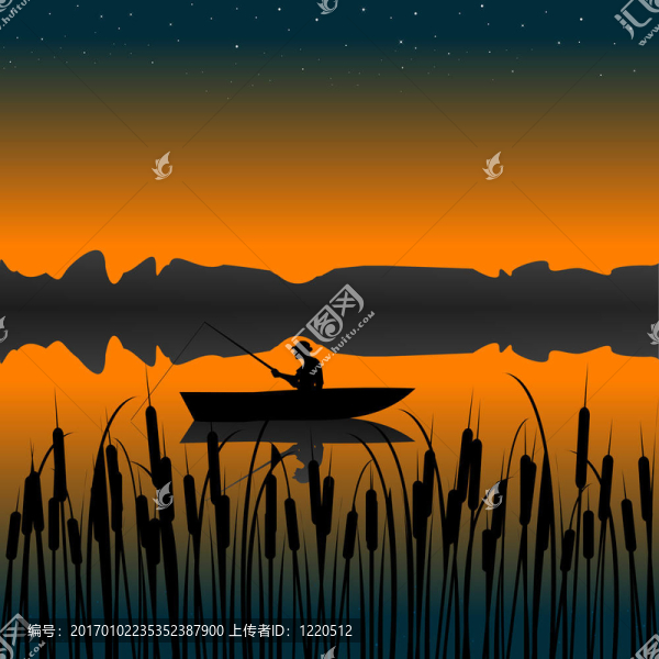 船上人與夜的風(fēng)景