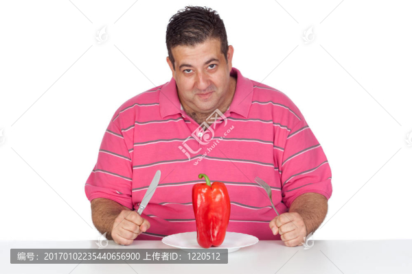 胖子吃紅辣椒