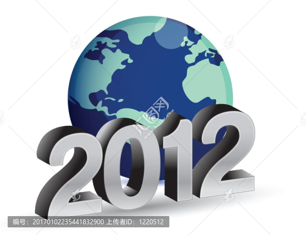 2012新年藍(lán)色概念