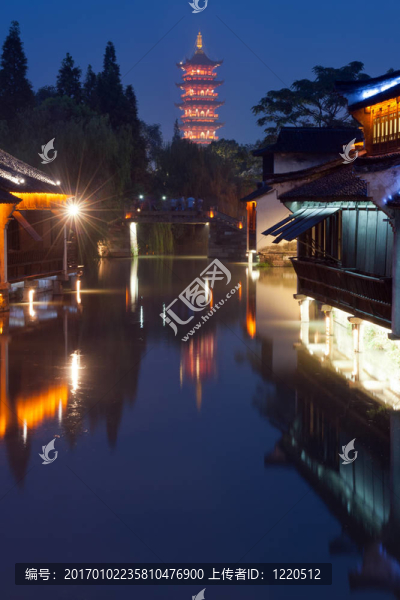 中國建筑夜景