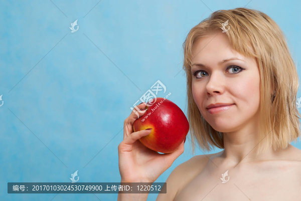 紅蘋果的女人