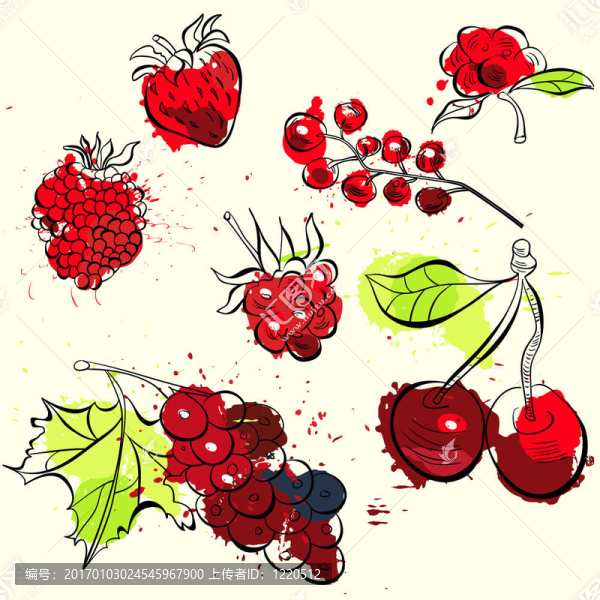 水果水果插畫