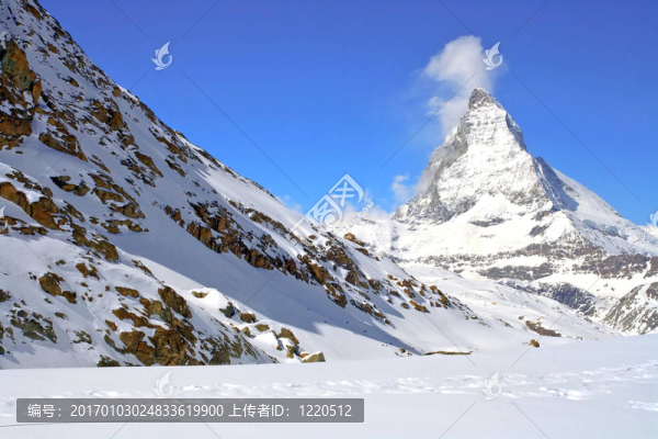 馬特峰高山瑞士