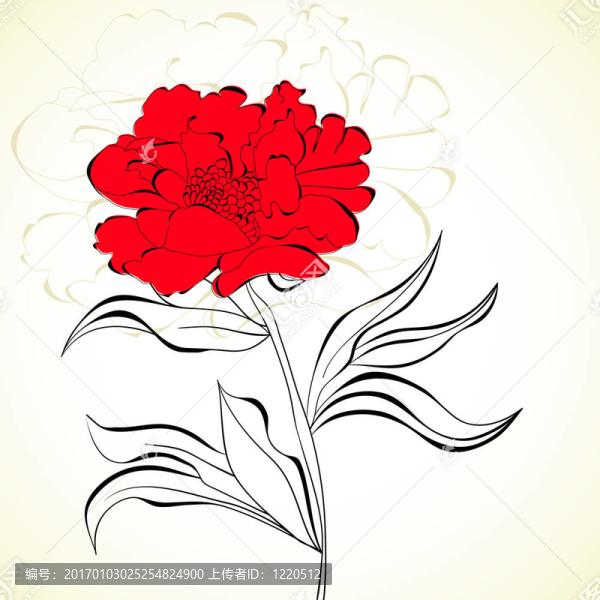 紅色的花