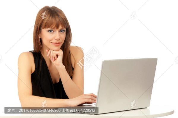 女士與電腦