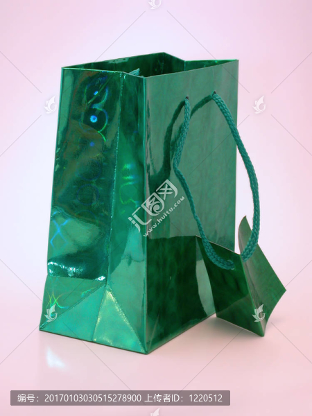 綠色的禮品袋