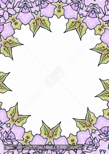 丁香花的框架