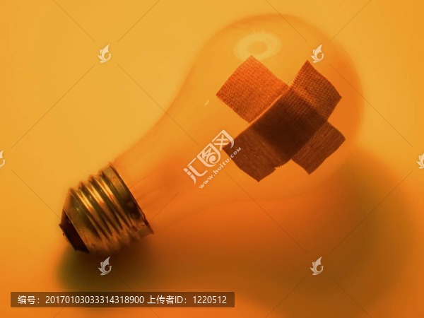 破碎的燈泡