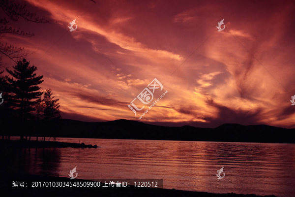 日落2湖