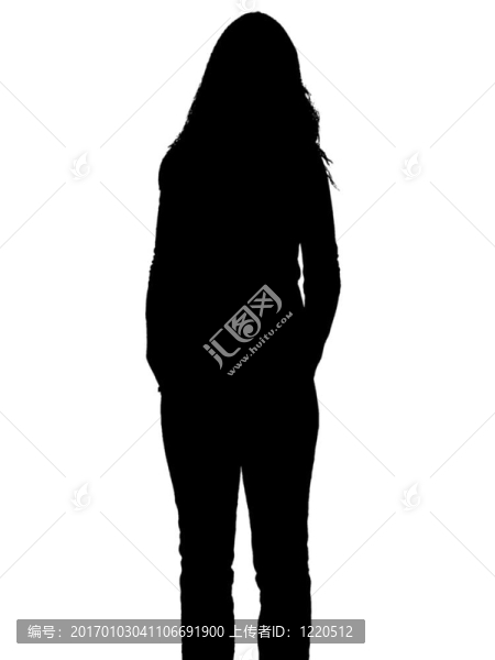 女人的剪影