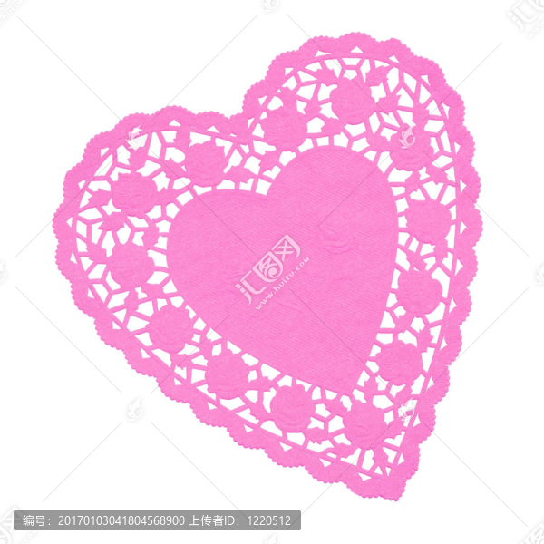 心Doilie,Pink