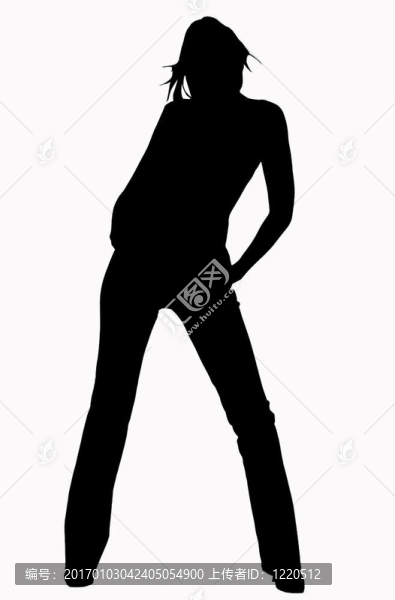 2女人的剪影