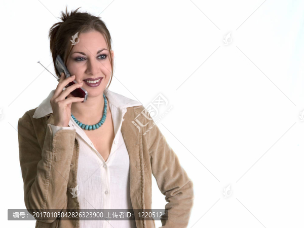微笑的女人的電話