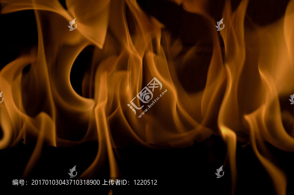 熊熊燃燒的火