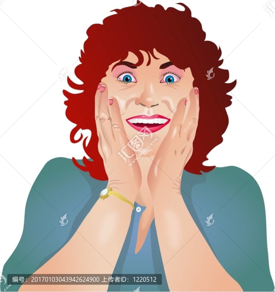 吃驚的女士