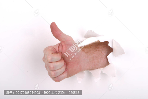 豎起大拇指的白色