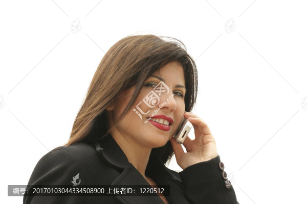 女商人在電話