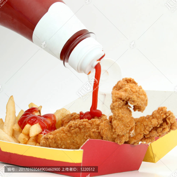 雞肉條和薯?xiàng)l