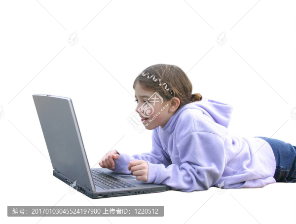 女孩在電腦2