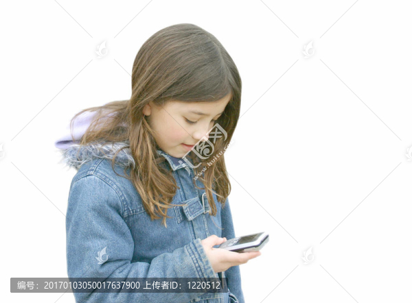 女孩談論移動3