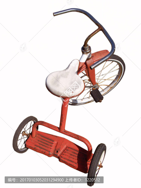孤立的三輪車