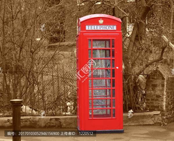電話亭后面Sephia-匯圖網(wǎng) www.fosd68.com 電話亭后面Sephia