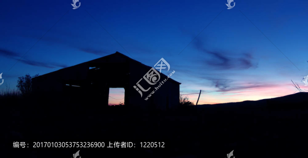 農(nóng)場的日出全景