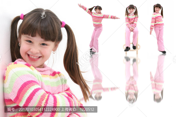冬天孩子的女孩