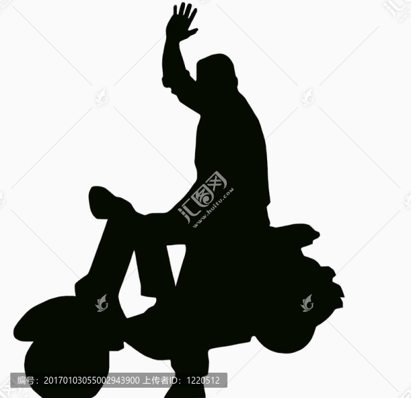 騎摩托車的人