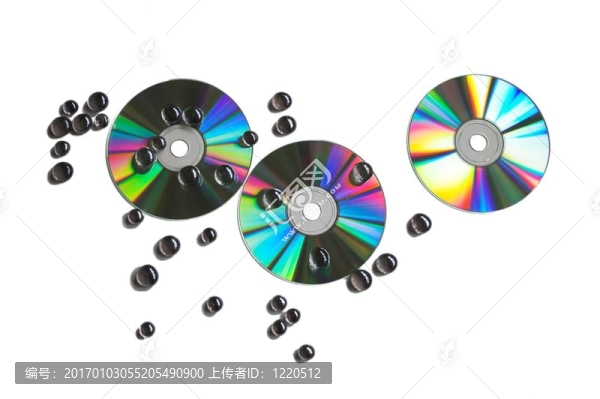 珠和3個光盤