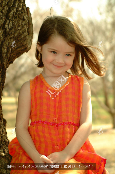 孩子-,Organge,Girl