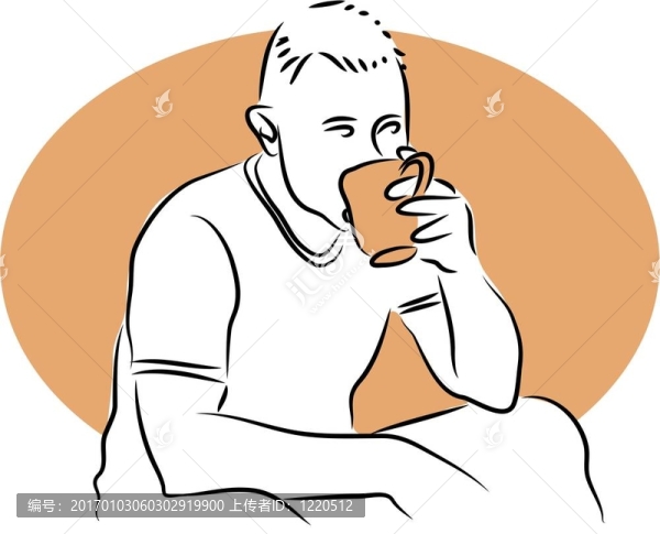 喝茶休息
