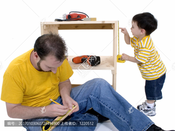 父親和兒子的家庭