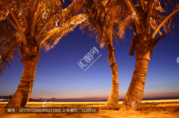 夜晚的海灘